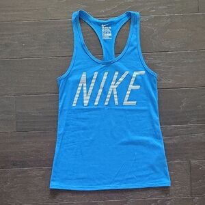 Nike Racerback Tank in Bright Blue